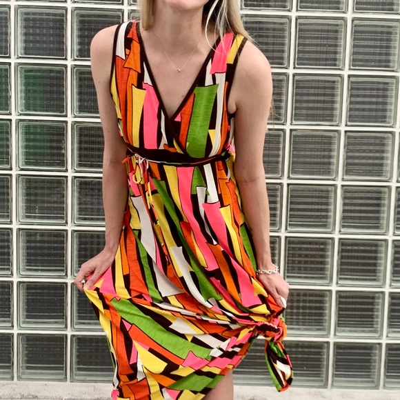 Vintage Y2K Maxi Dress Q-T by Andres Retro Maxi Dress - Picture 6 of 9